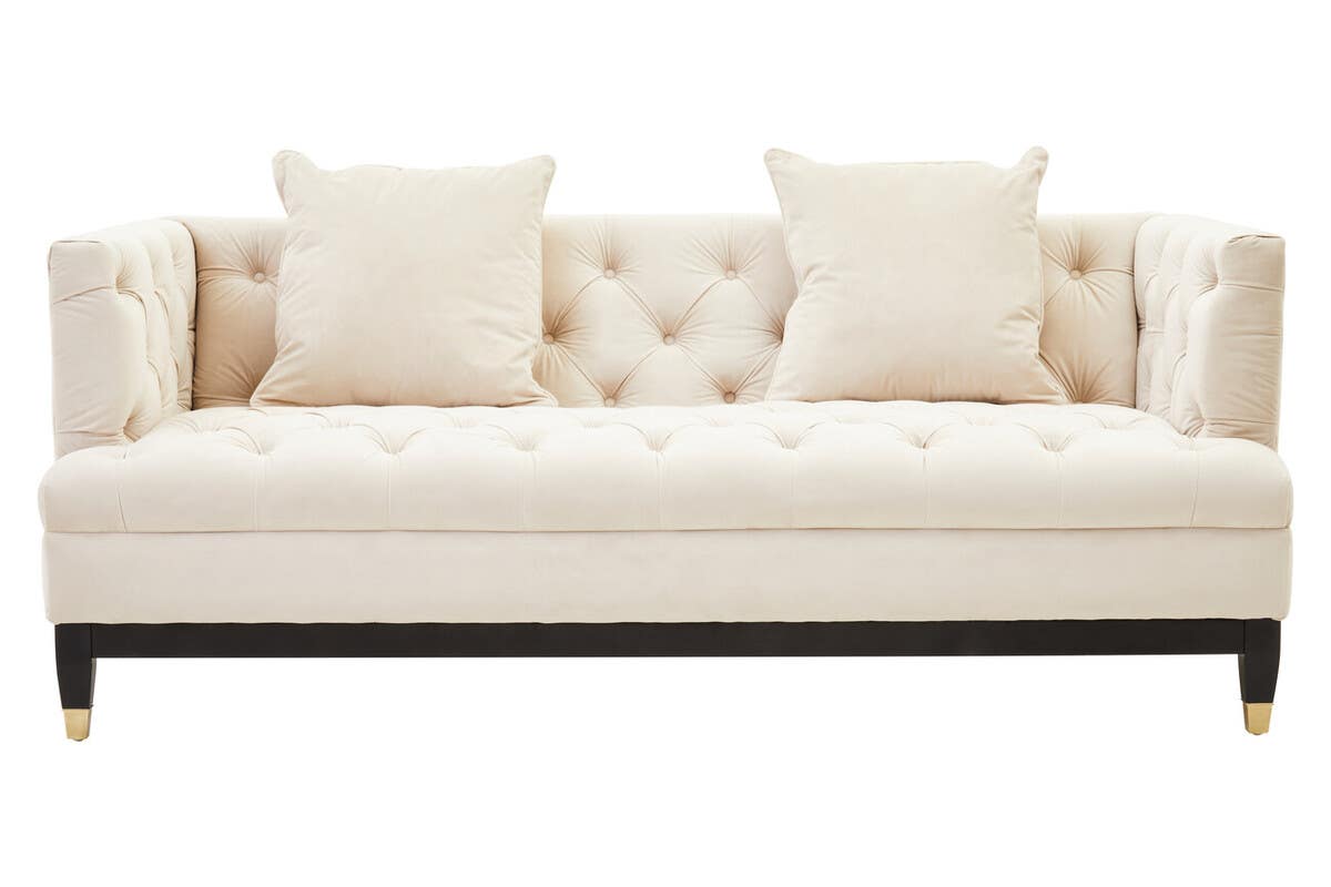 Sirella 2 Seat Ivory Fabric Sofa Nicholas John Interiors