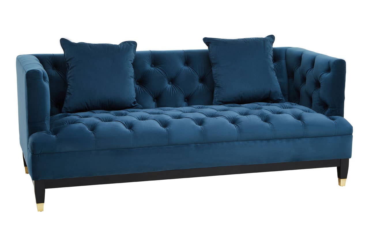 Sirella 2 Seat Navy Fabric Sofa Nicholas John Interiors