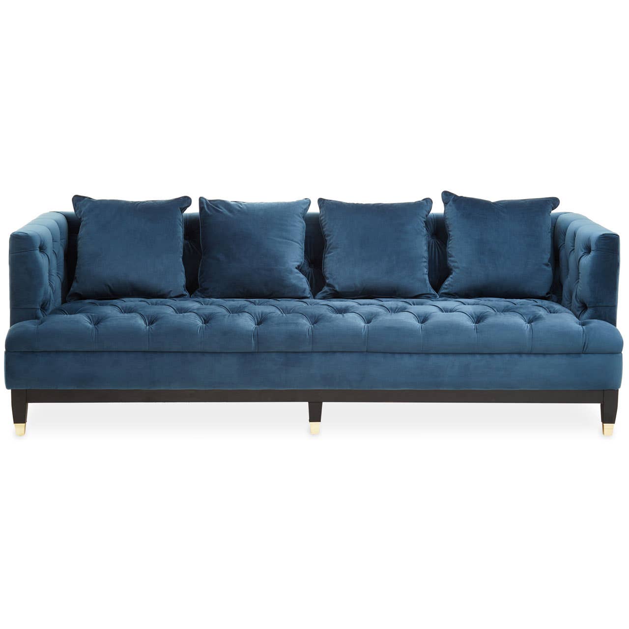 Sirella 3 Seat Navy Fabric Sofa Nicholas John Interiors