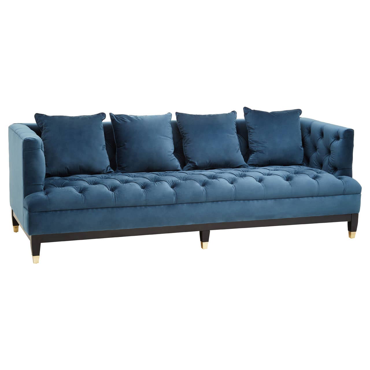 Sirella 3 Seat Navy Fabric Sofa Nicholas John Interiors