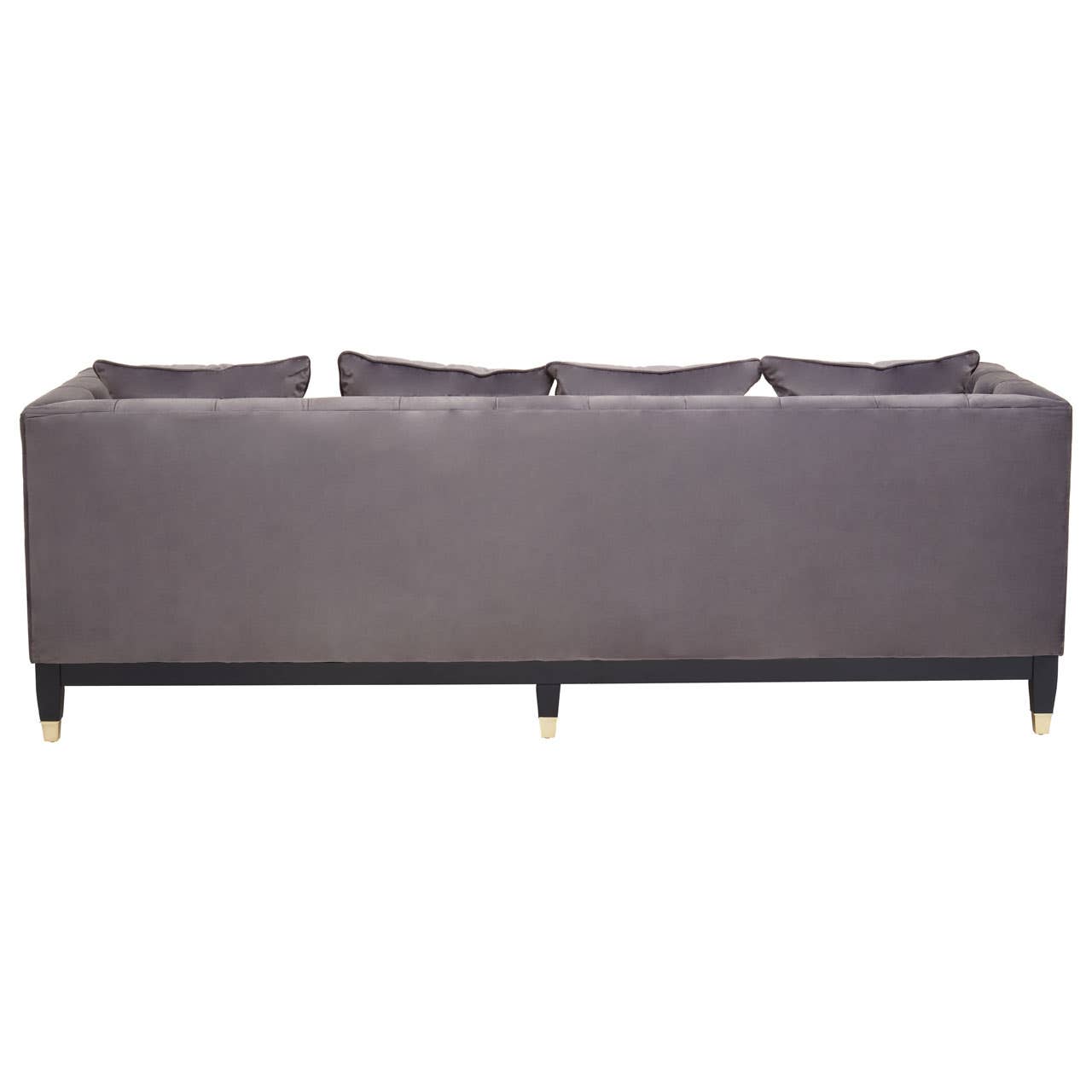 Sirella 3 Seat Viola Pirate Grey Fabric Sofa Nicholas John Interiors