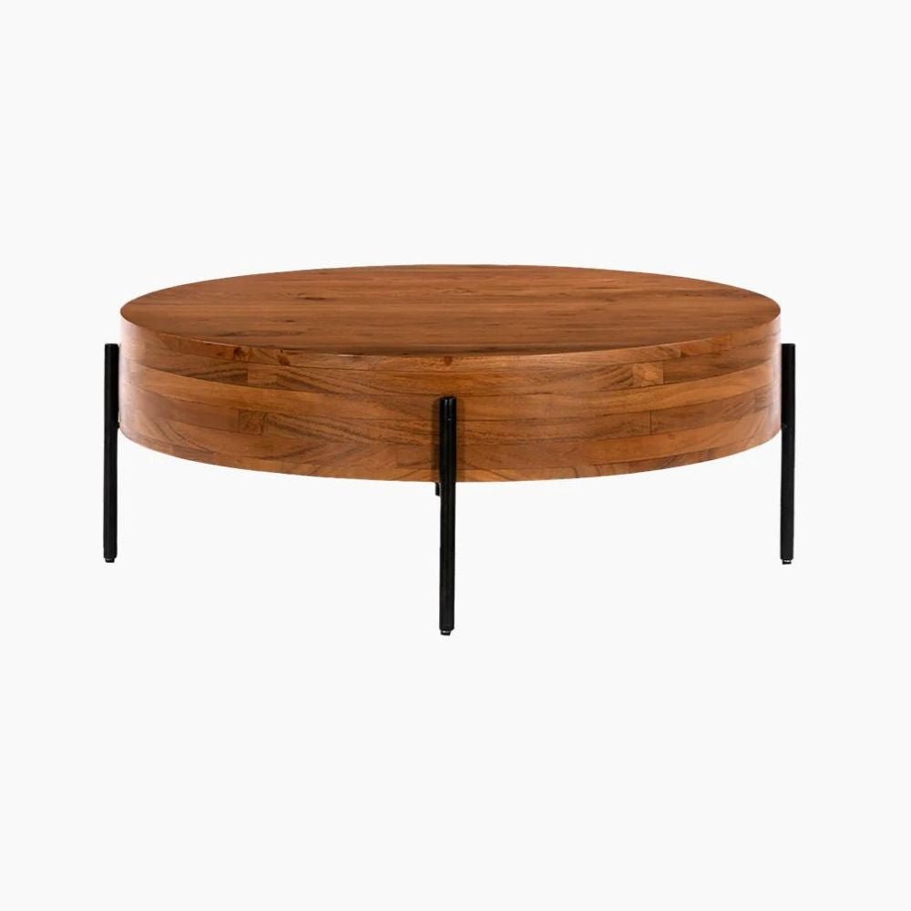 Solomon Acacia Wood Coffee Table Nicholas John Interiors