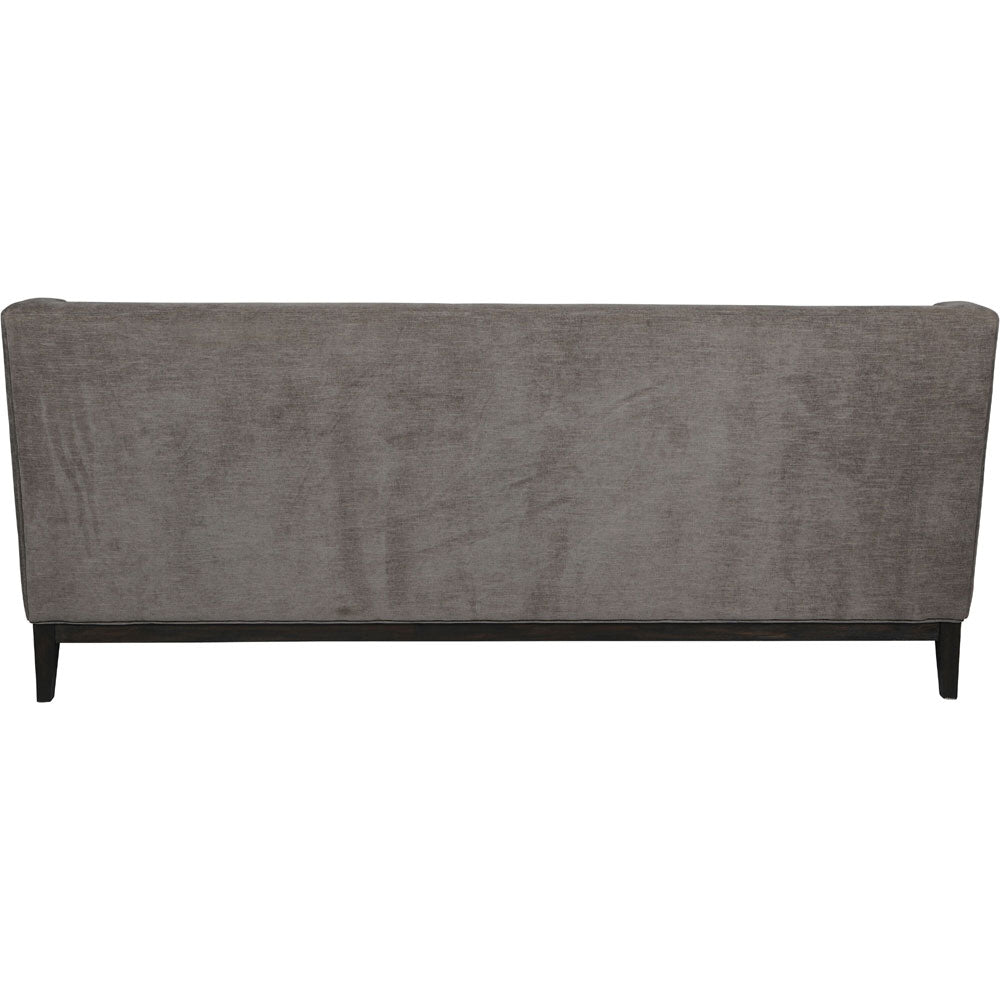 Theodorus Buttoned Sofa in Warm Grey Fabric 200cm Nicholas John Interiors