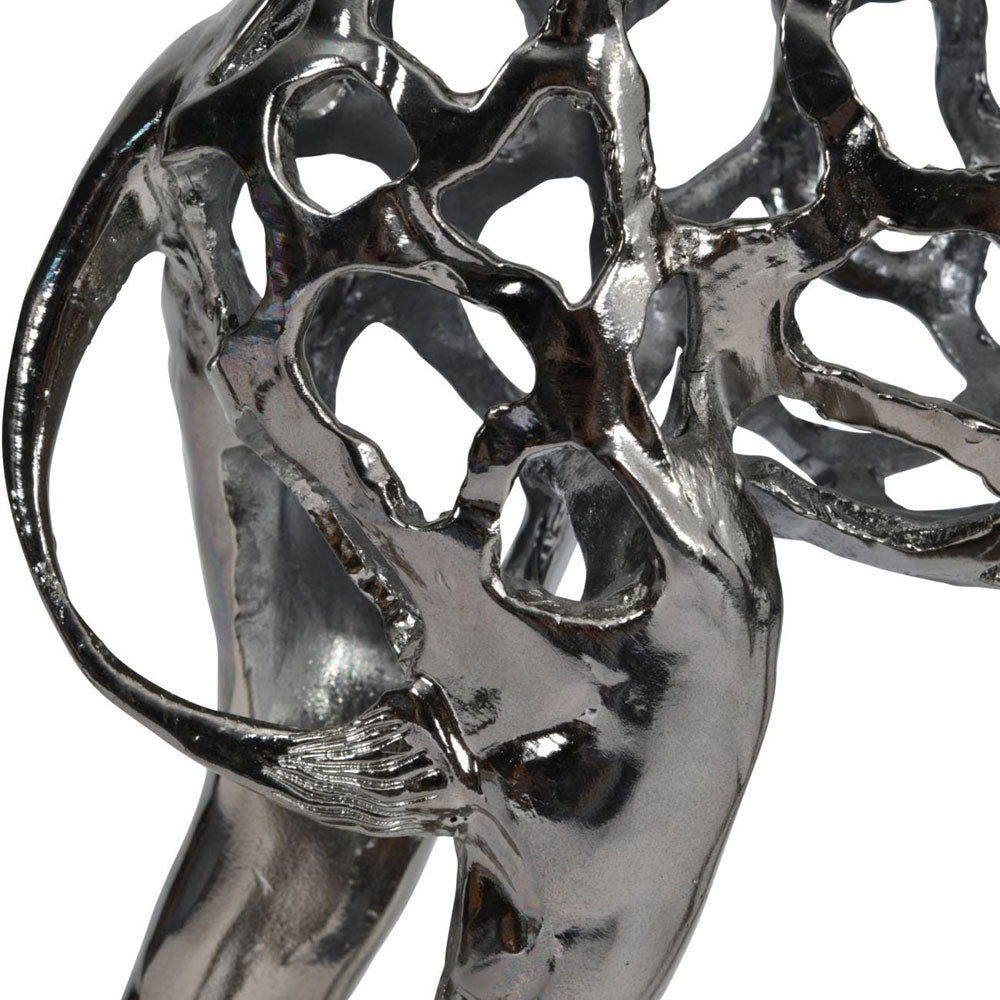 Tiffany Black Nickel Hollow Giraffe 70cm Sculpture Nicholas John Interiors