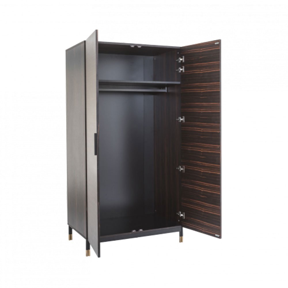 Twenty10 Design Bali 2 Door Wardrobe - Ebony Nicholas John Interiors