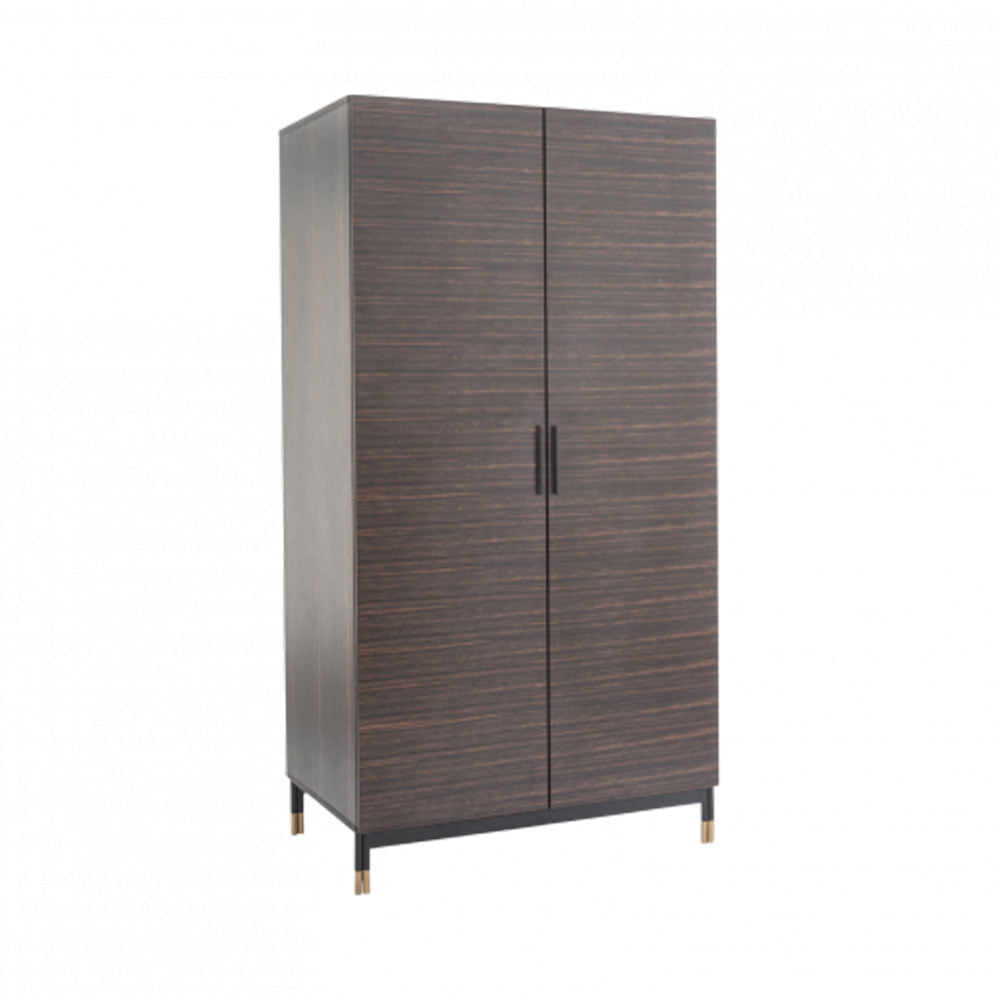 Twenty10 Design Bali 2 Door Wardrobe - Ebony Nicholas John Interiors