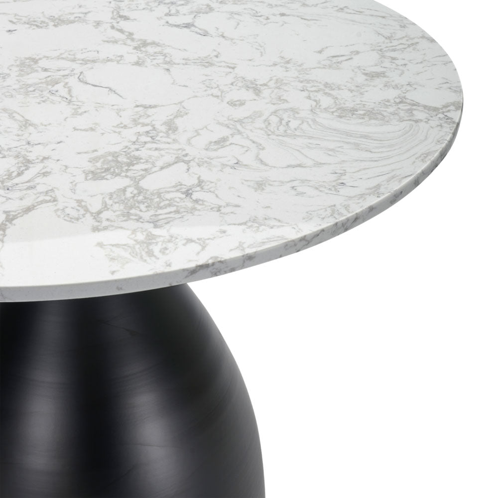 Twenty10 Design Black and White Marble Hazel Dining Table Nicholas John Interiors