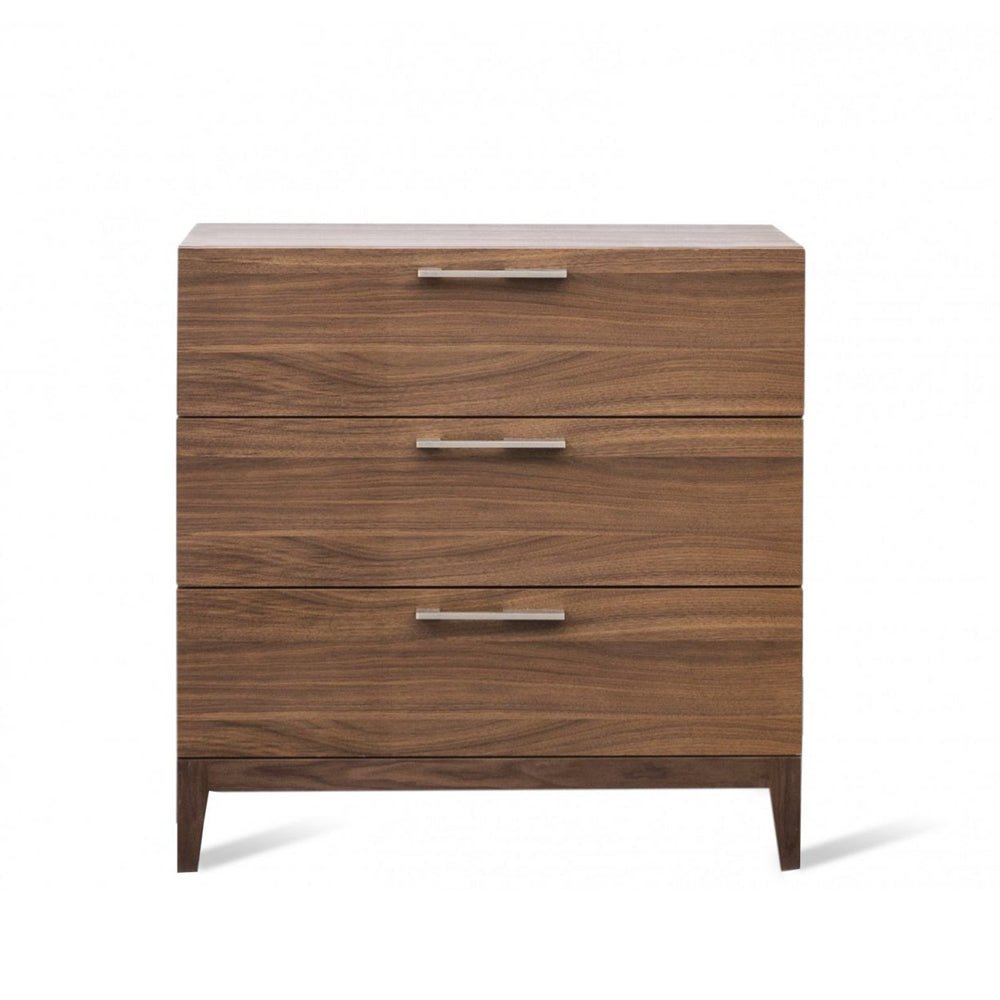 Twenty10 Design Calla 3 Drawer Chest - Walnut Nicholas John Interiors