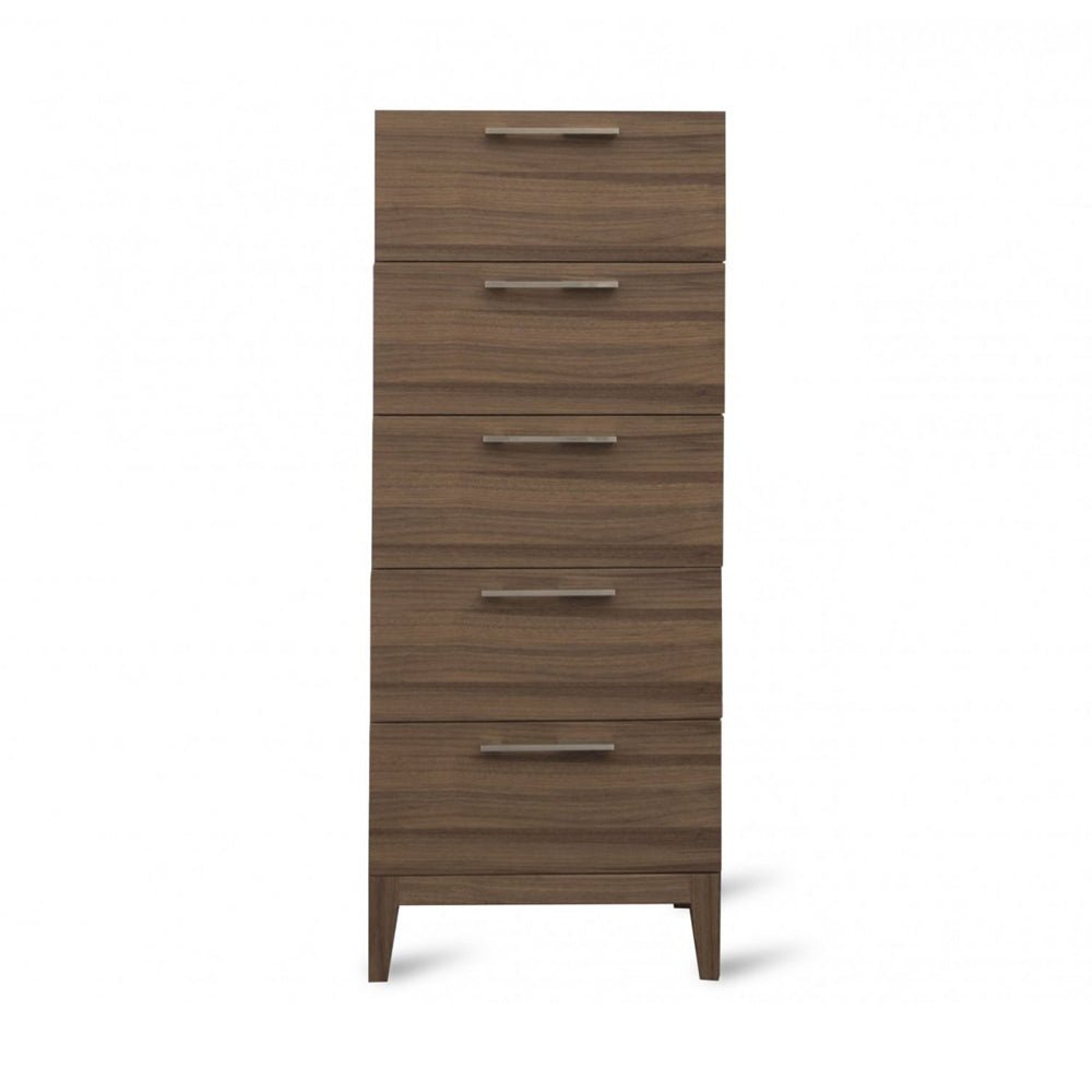 Twenty10 Design Calla 5 Drawer Chest - Walnut Nicholas John Interiors