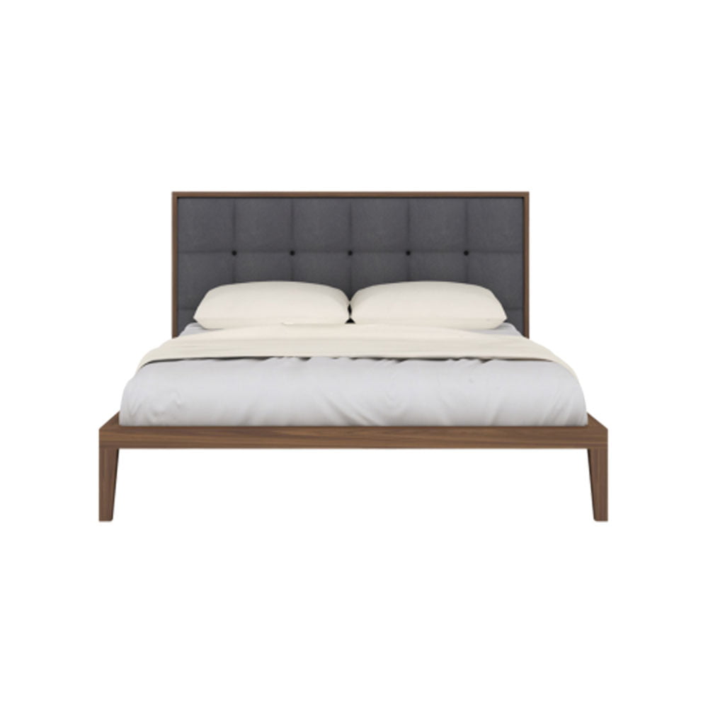 Twenty10 Design Calla Bed in Walnut/Grey - Kingsize Nicholas John Interiors