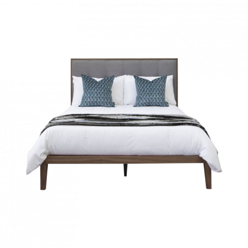 Twenty10 Design Calla Bed in Walnut/Grey - Kingsize Nicholas John Interiors