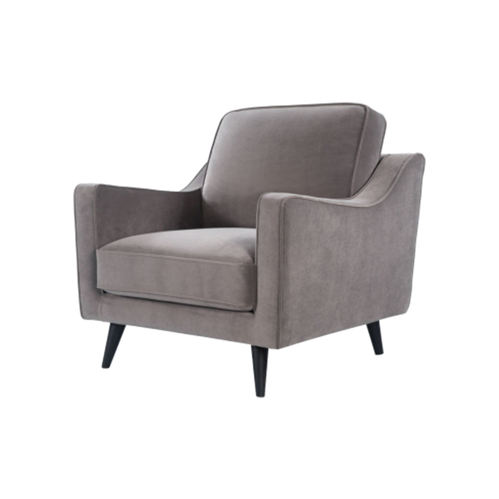 Twenty10 Design Daffy Chair - Mink Velvet Nicholas John Interiors