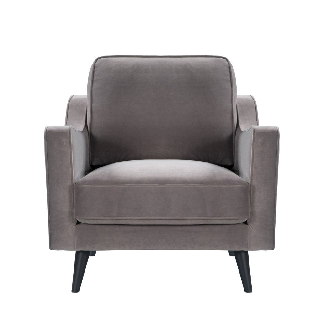 Twenty10 Design Daffy Chair - Mink Velvet Nicholas John Interiors