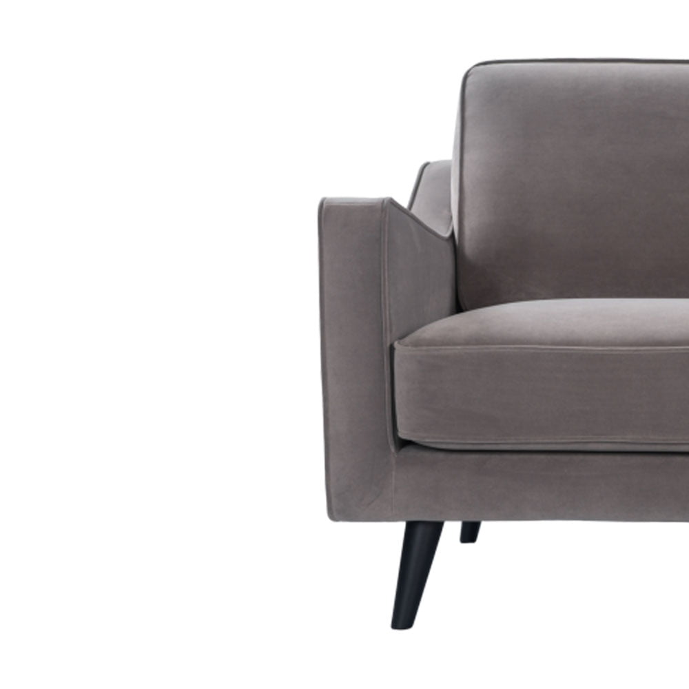 Twenty10 Design Daffy Chair - Mink Velvet Nicholas John Interiors