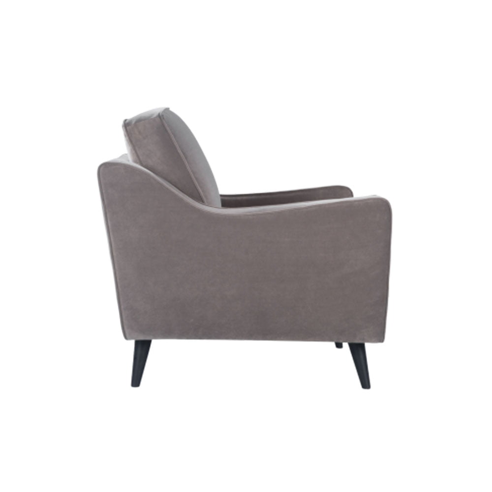 Twenty10 Design Daffy Chair - Mink Velvet Nicholas John Interiors