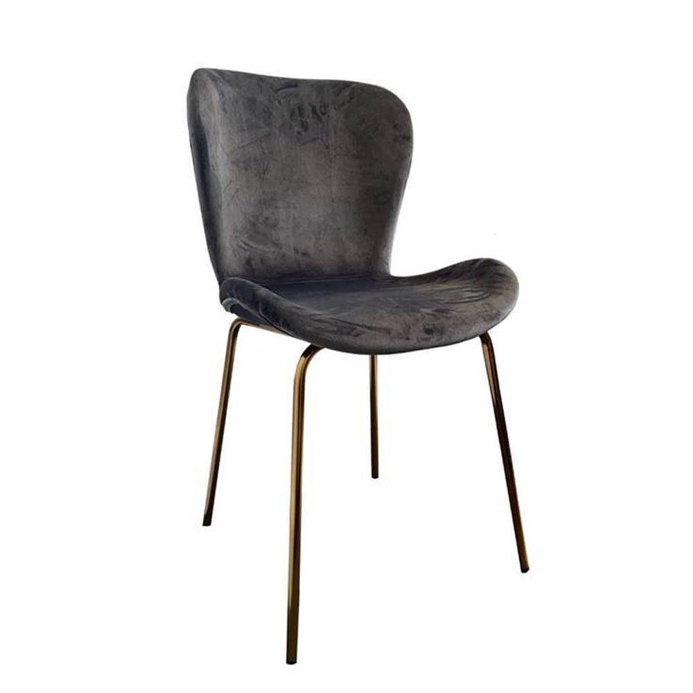 Twenty10 Design Jasmine Dining Chair in Dark Grey Set of 2 Nicholas John Interiors