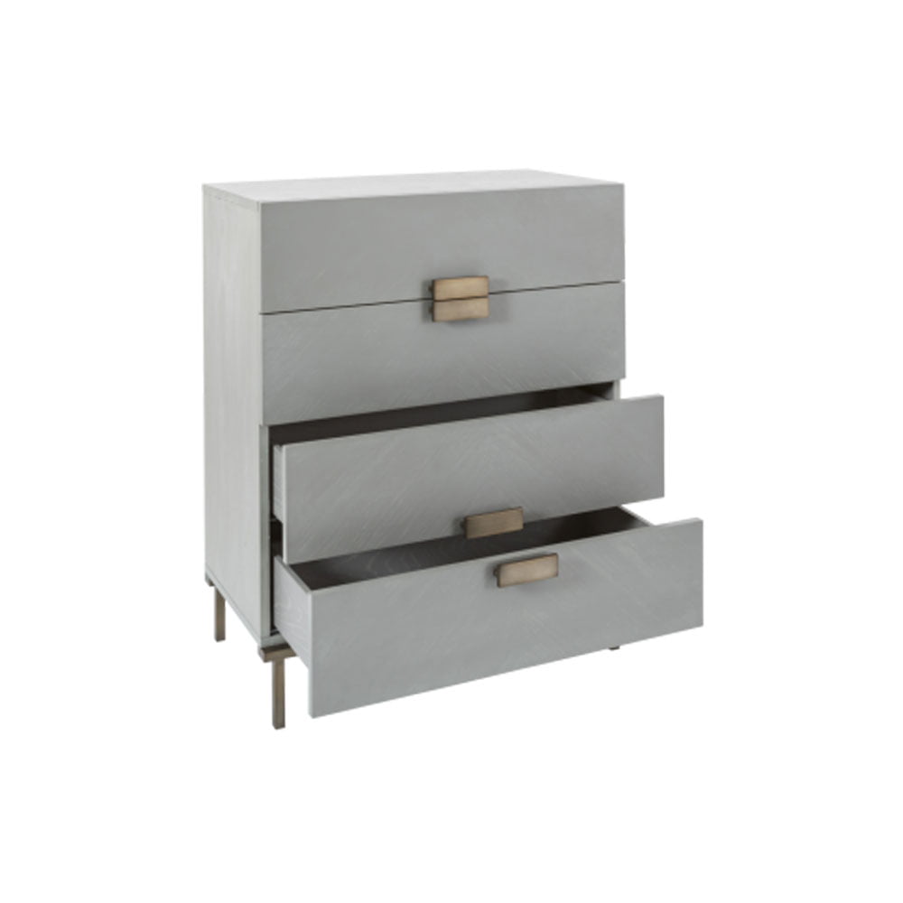 Twenty10 Design Lilly 4 Drawer Chest - Grey Nicholas John Interiors