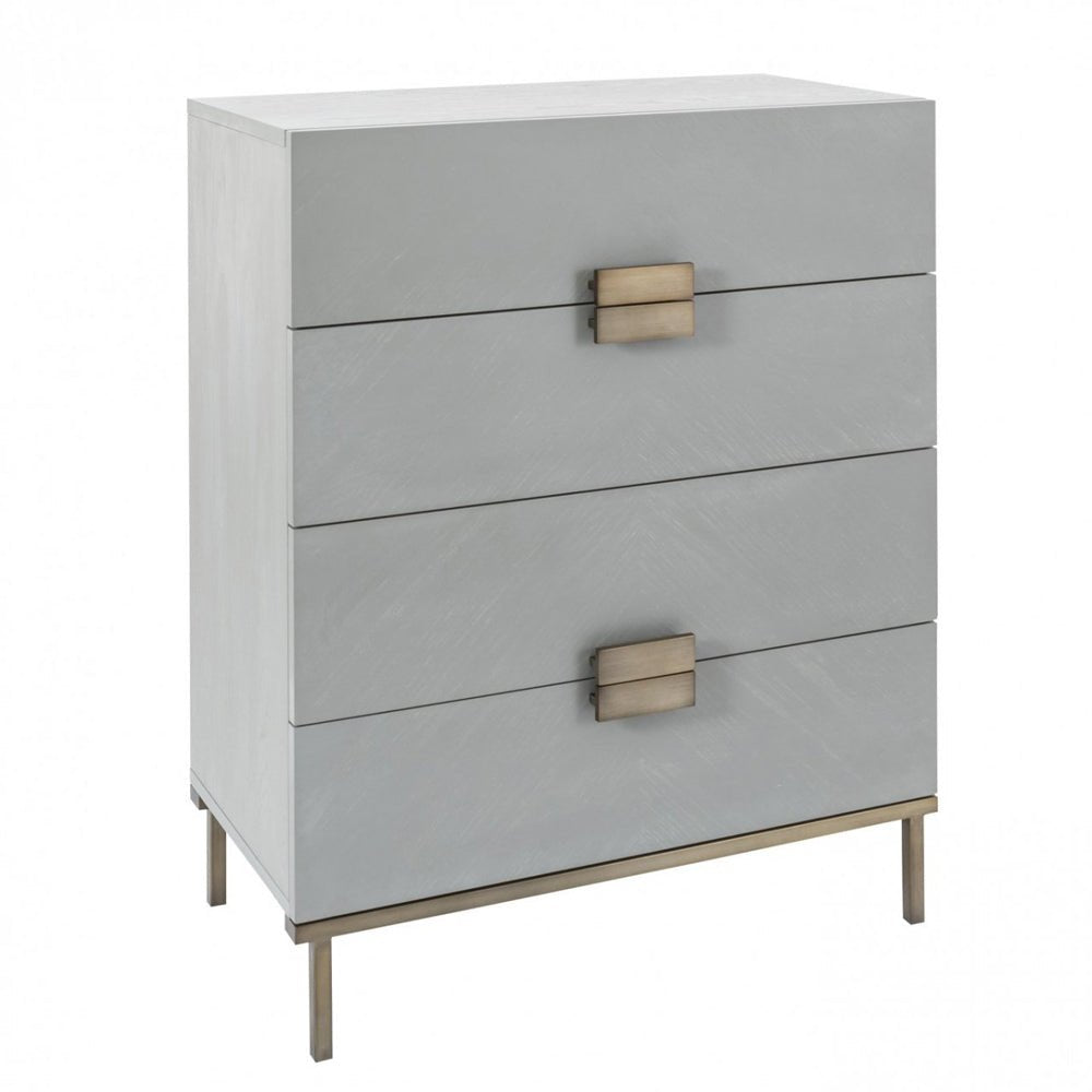 Twenty10 Design Lilly 4 Drawer Chest - Grey Nicholas John Interiors