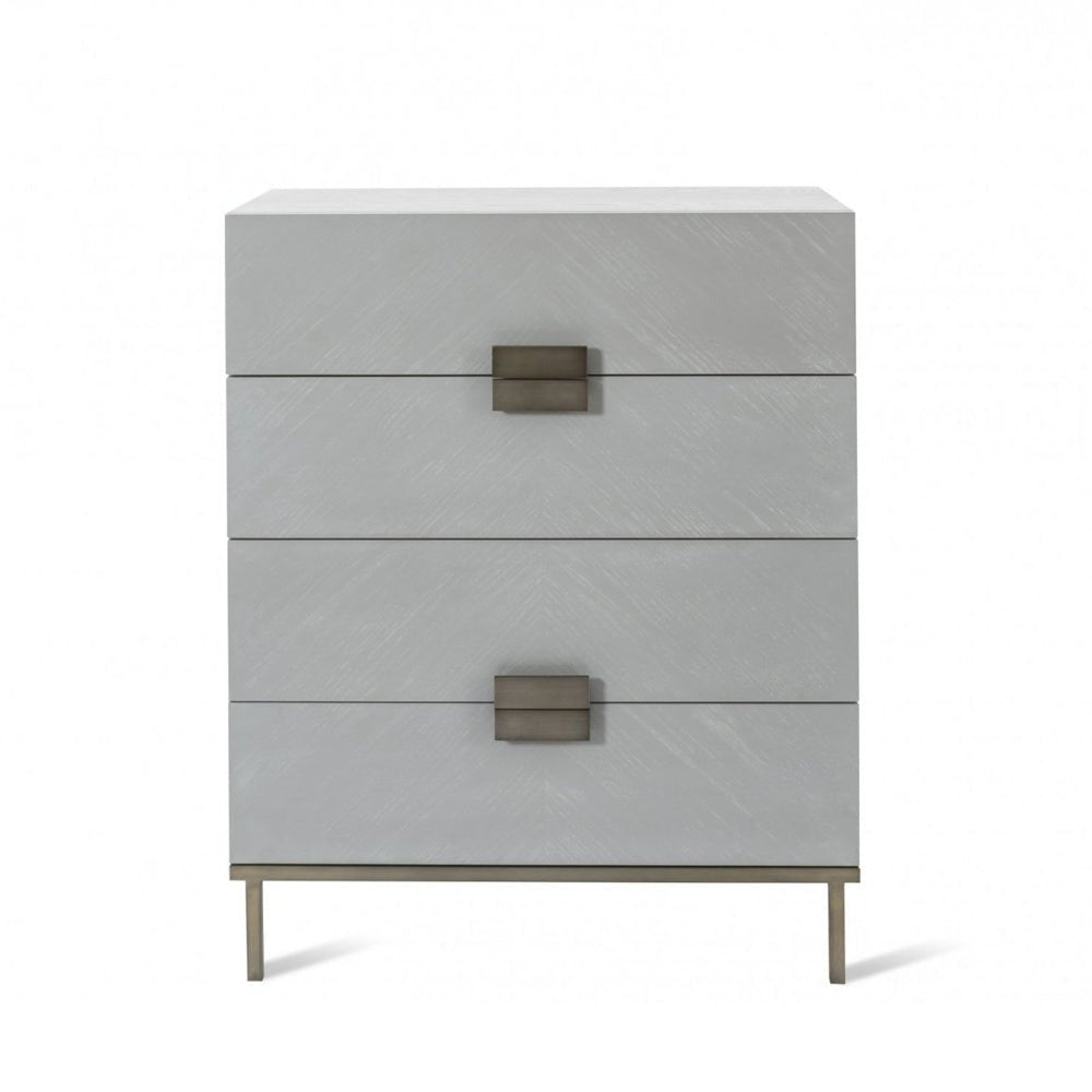 Twenty10 Design Lilly 4 Drawer Chest - Grey Nicholas John Interiors