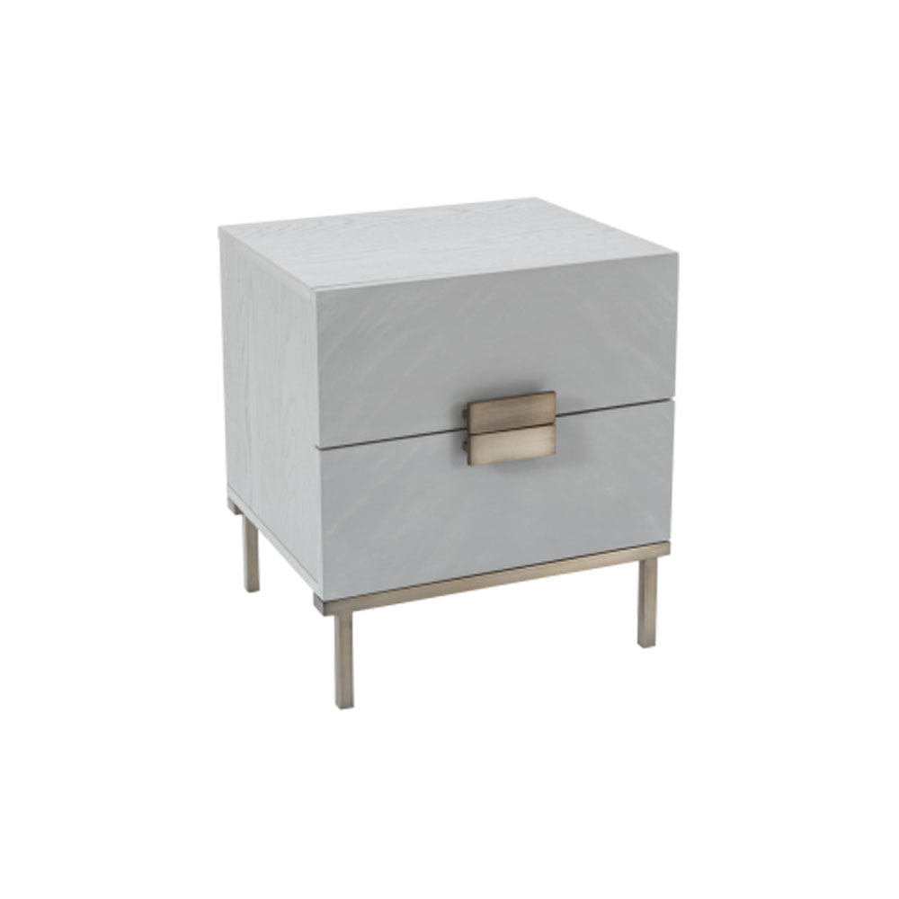 Twenty10 Design Lilly Bedside Table - Grey Nicholas John Interiors