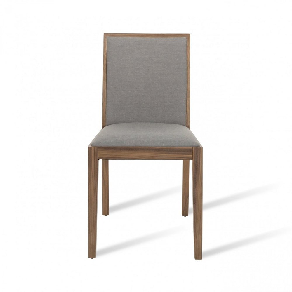 Twenty10 Design Lotus Dining Chair in Walnut/Grey Set of 2 Nicholas John Interiors