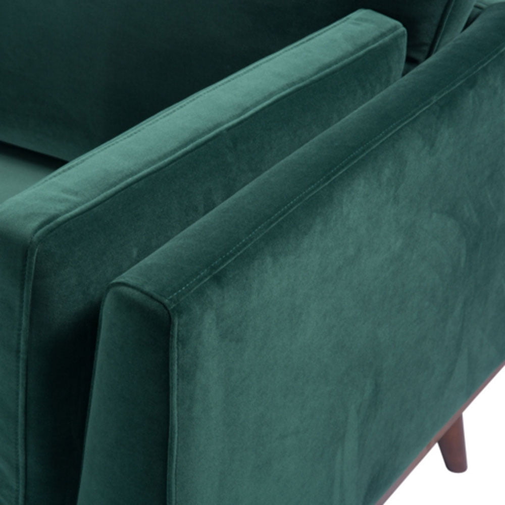 Twenty10 Design Mickey 2 Seat Sofa - Emerald Green Velvet Nicholas John Interiors