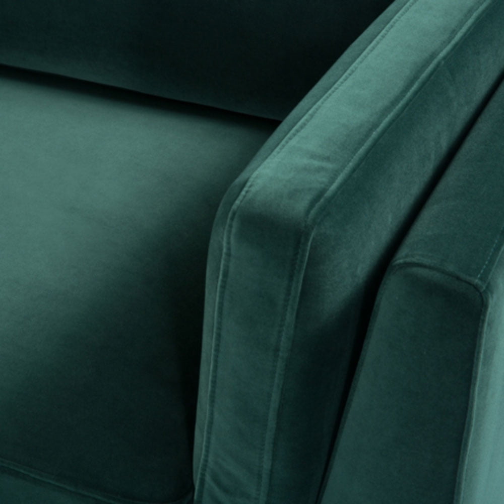 Twenty10 Design Mickey 2 Seat Sofa - Emerald Green Velvet Nicholas John Interiors