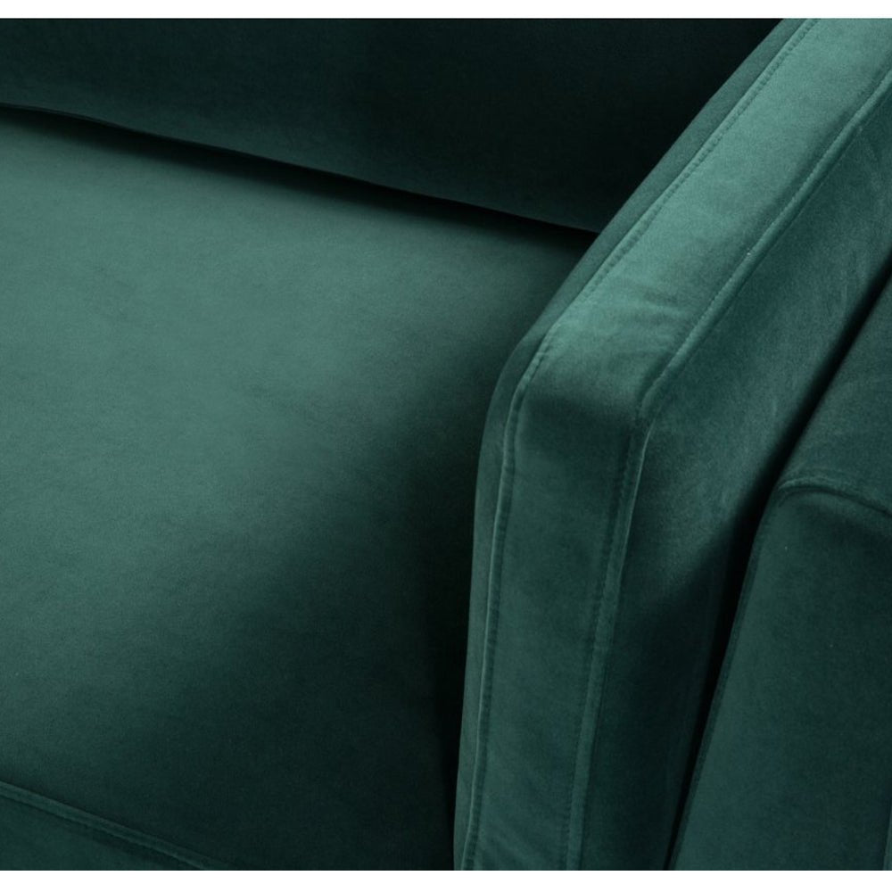 Twenty10 Design Mickey 3 Seat Sofa - Emerald Green Velvet Nicholas John Interiors