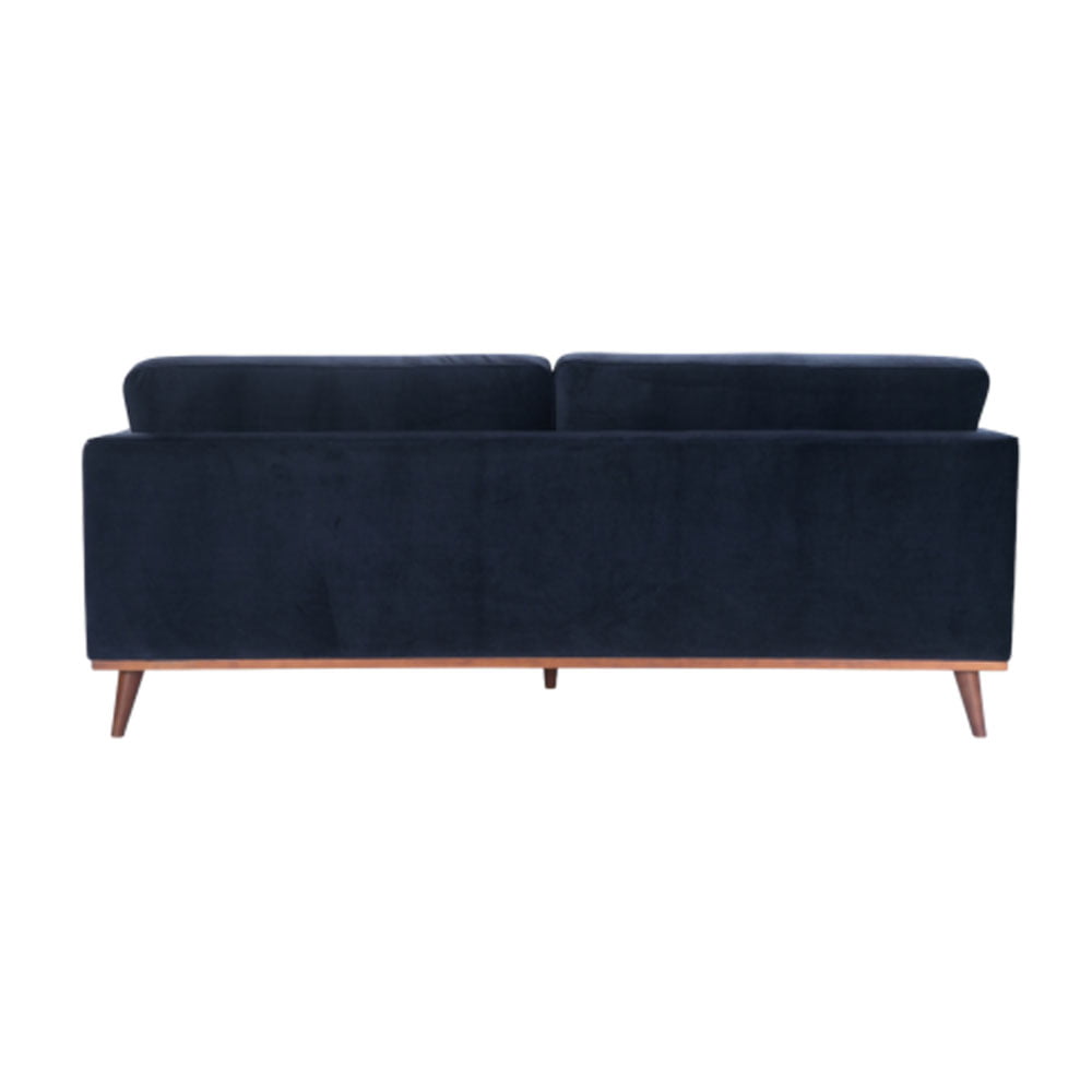 Twenty10 Design Mickey 3 Seat Sofa - Midnight Blue Velvet Nicholas John Interiors