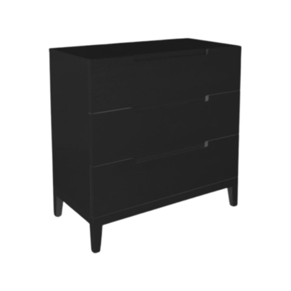 Twenty10 Design Orchid 3 Drawer Chest - Black Nicholas John Interiors