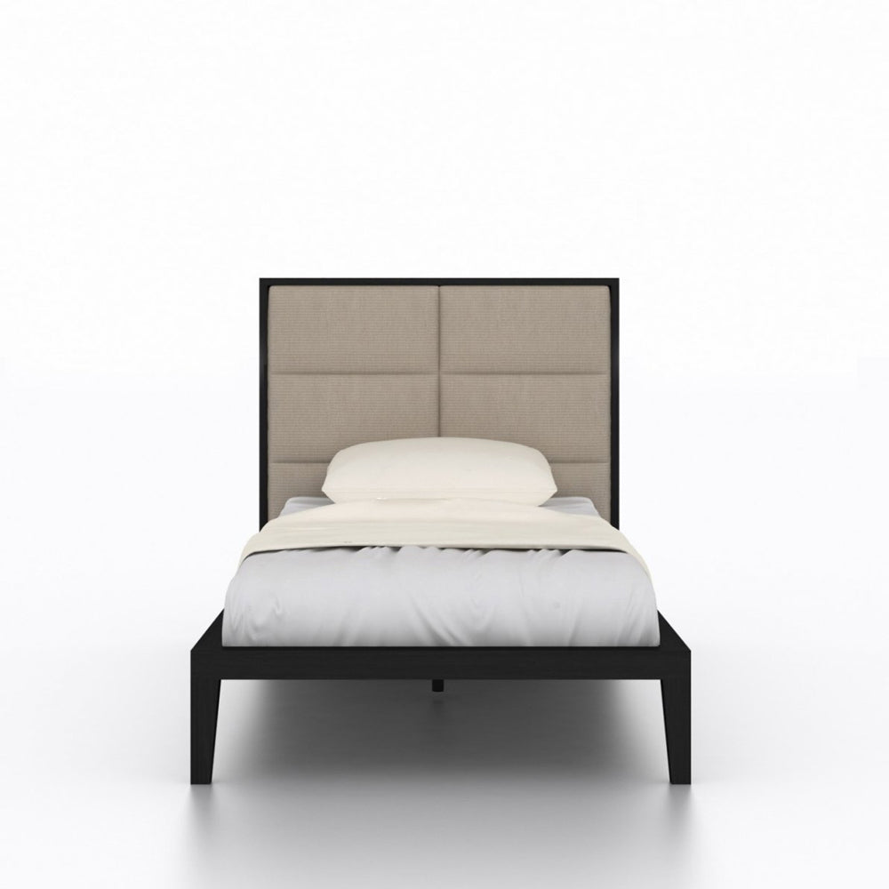 Twenty10 Design Orchid Bed in Wenge with Beige Fabric - Single Nicholas John Interiors