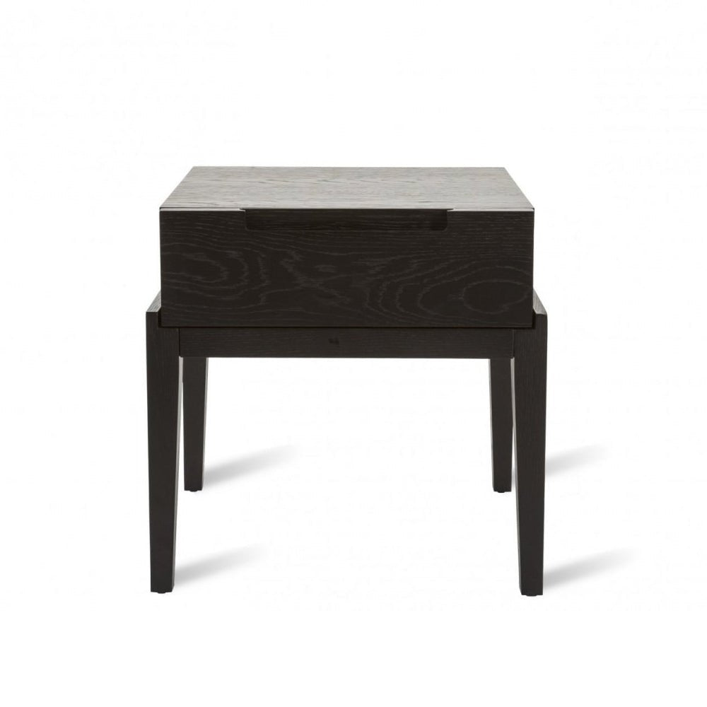 Twenty10 Design Orchid Bedside Single Drawer - Black Nicholas John Interiors