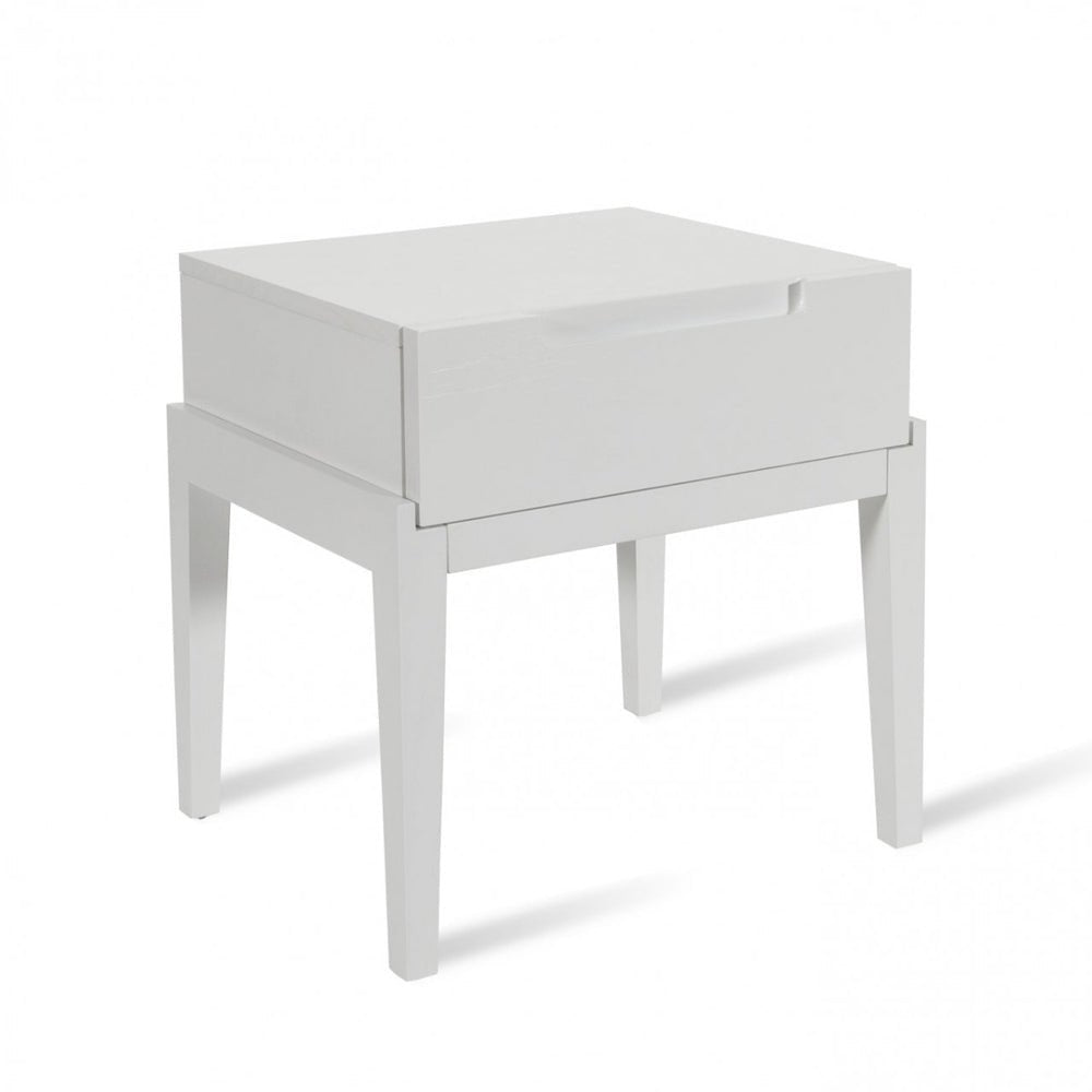 Twenty10 Design Orchid Bedside Single Drawer - White Nicholas John Interiors