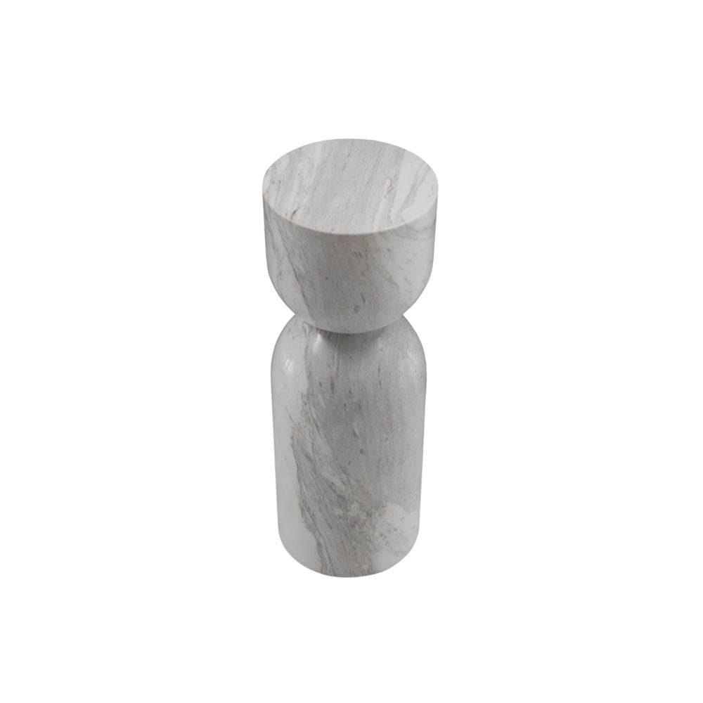 Twenty10 Design Salt Lamp Table - White Marble Nicholas John Interiors