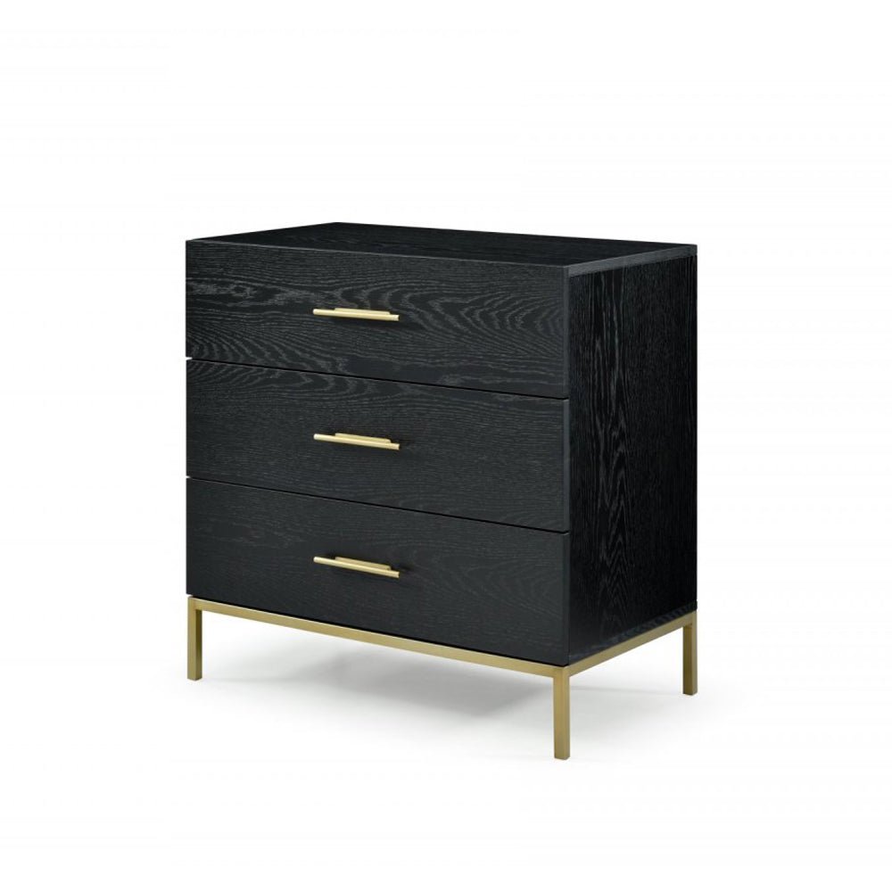 Twenty10 Design Tulip Black Oak Drawer Chest Nicholas John Interiors