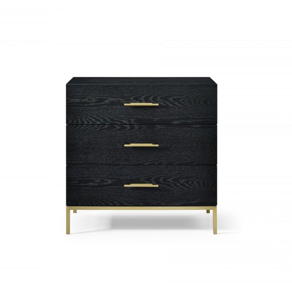 Twenty10 Design Tulip Black Oak Drawer Chest Nicholas John Interiors