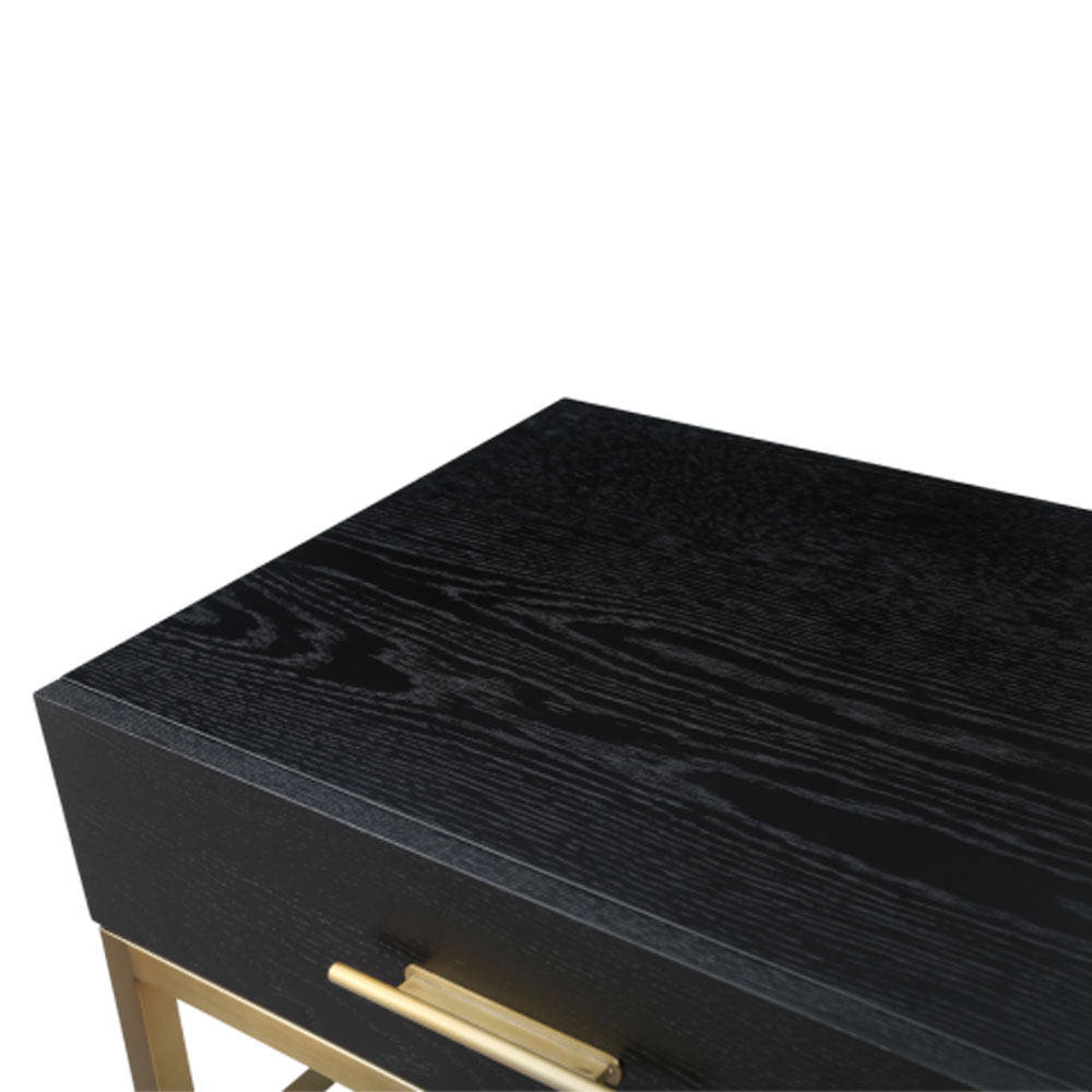 Twenty10 Design Tulip Black Oak Dressing Table Nicholas John Interiors