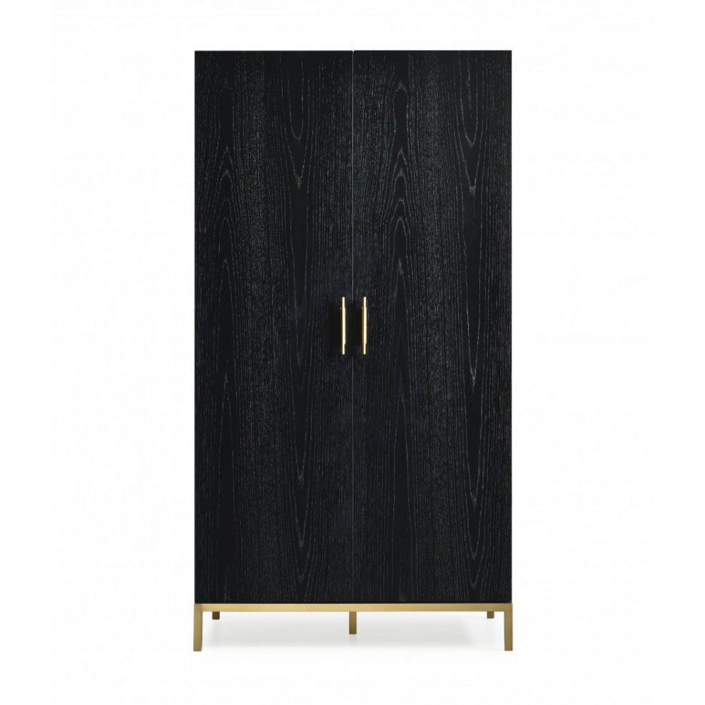 Twenty10 Design Tulip Black Oak Wardrobe Nicholas John Interiors