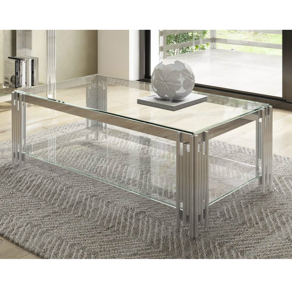 Vasa Clear Glass Coffee Table Nicholas John Interiors