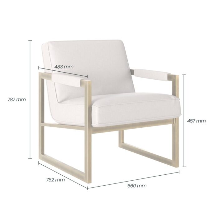 D.I Designs Mickleton Club Chair in Cream