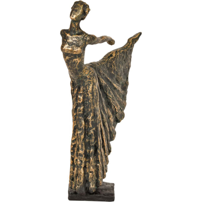 Standing Bronze Resin Lady Dancer