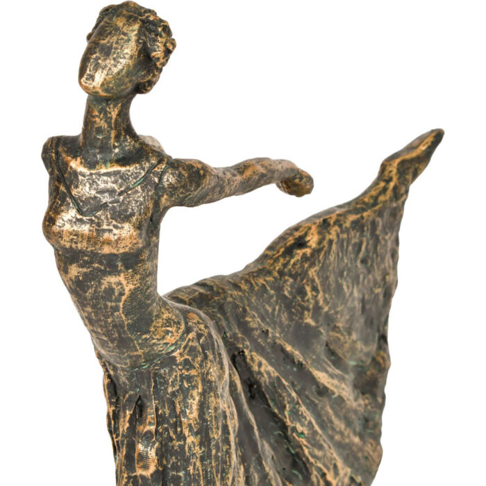 Standing Bronze Resin Lady Dancer