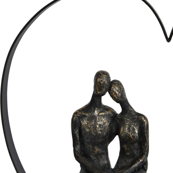 Couple Inside Heart Sculpture
