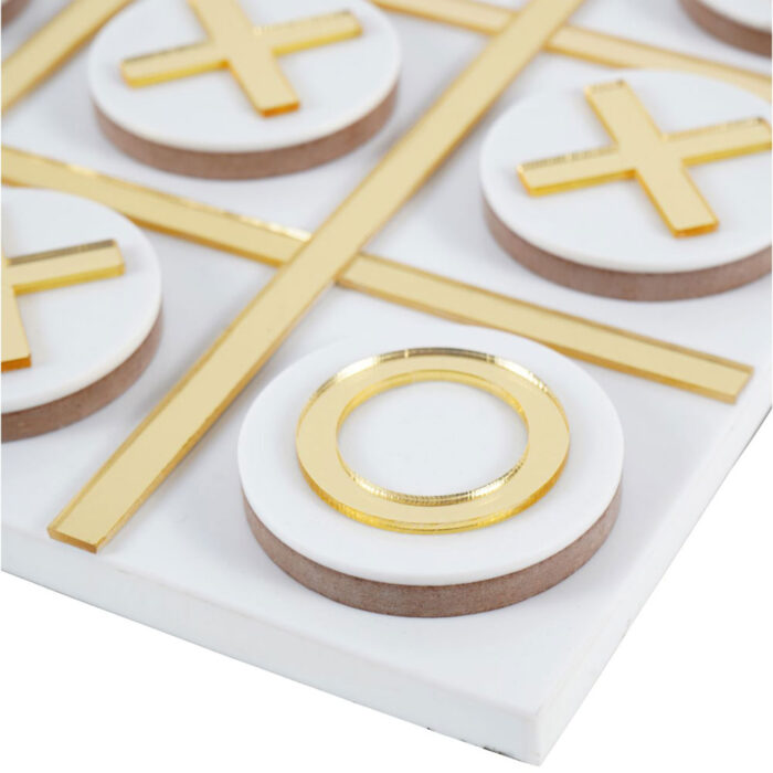 Rowena White and Gold Noughts and Crosses