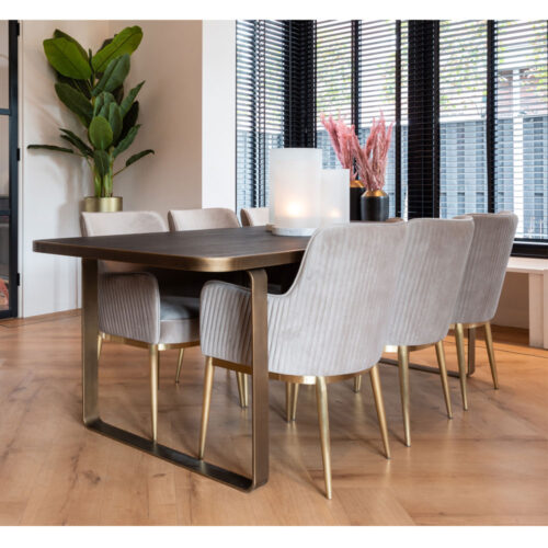 Richmond Interiors Hunter Black Rustic Dining Table 230cm