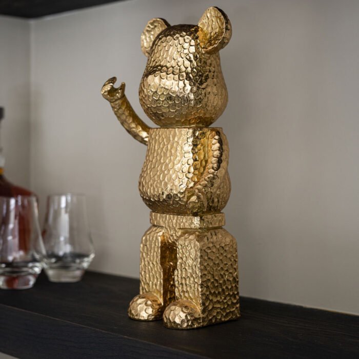 Richmond Interiors Standing Bear Deco Object in Gold