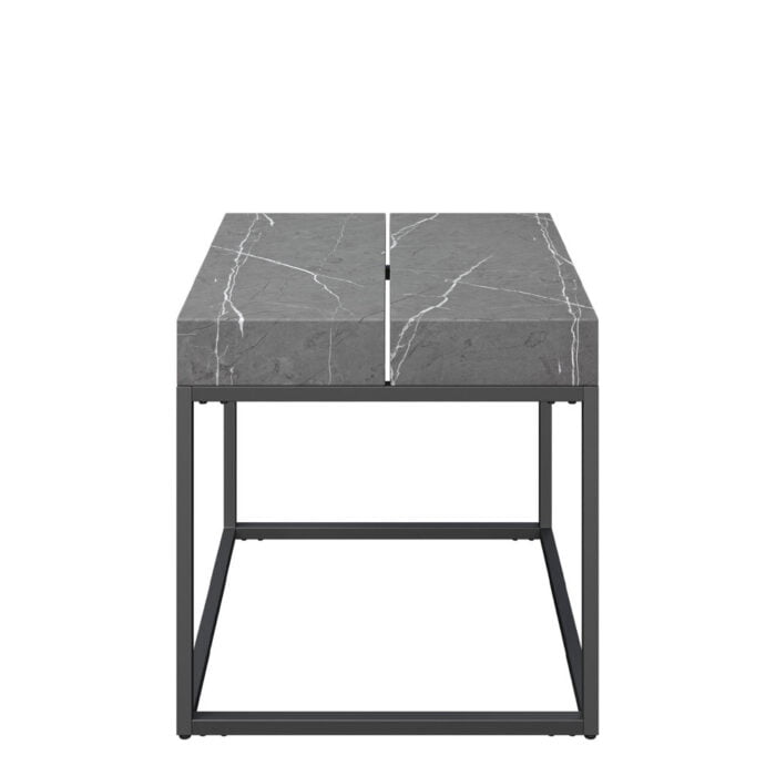 Delma Grey Marble Effect Side Table