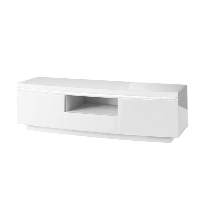 Florence Entertainment Unit With LED White
