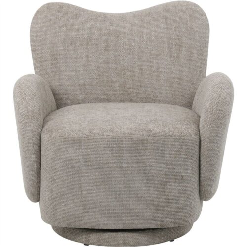 Bingham Upholstered Swivel Chair Mink