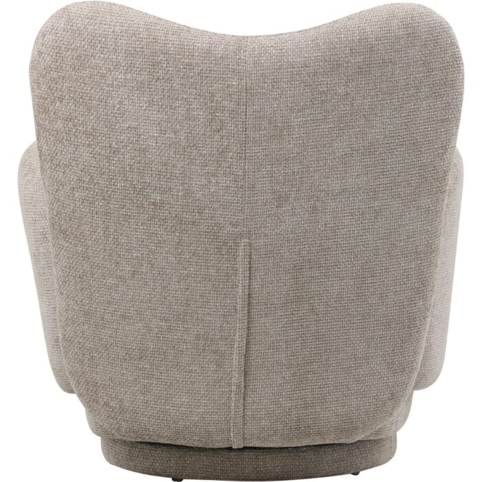 Bingham Upholstered Swivel Chair Mink